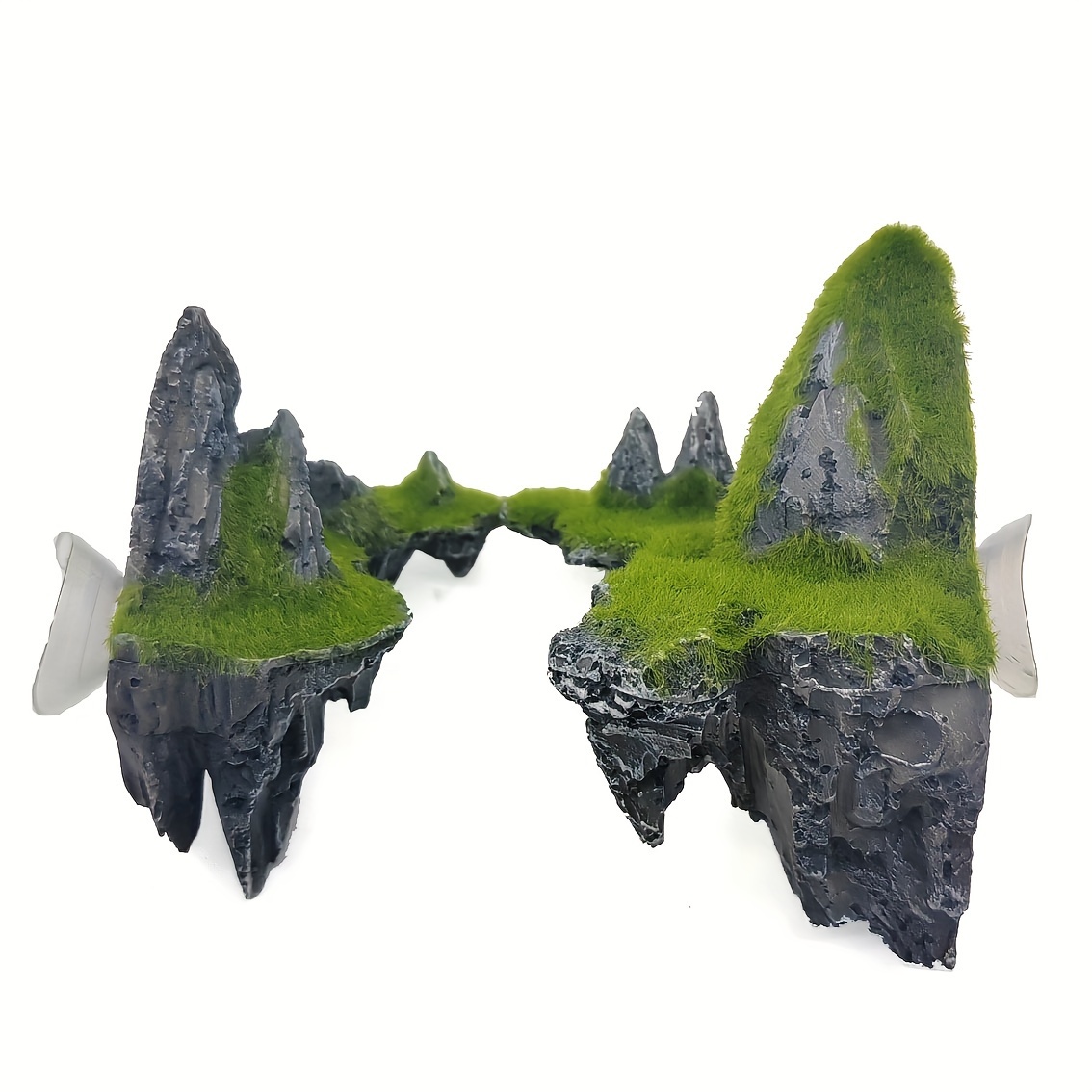 Aquarium Fish Background - Moss Mountain Aquarium Decoration,Realistic Sky City