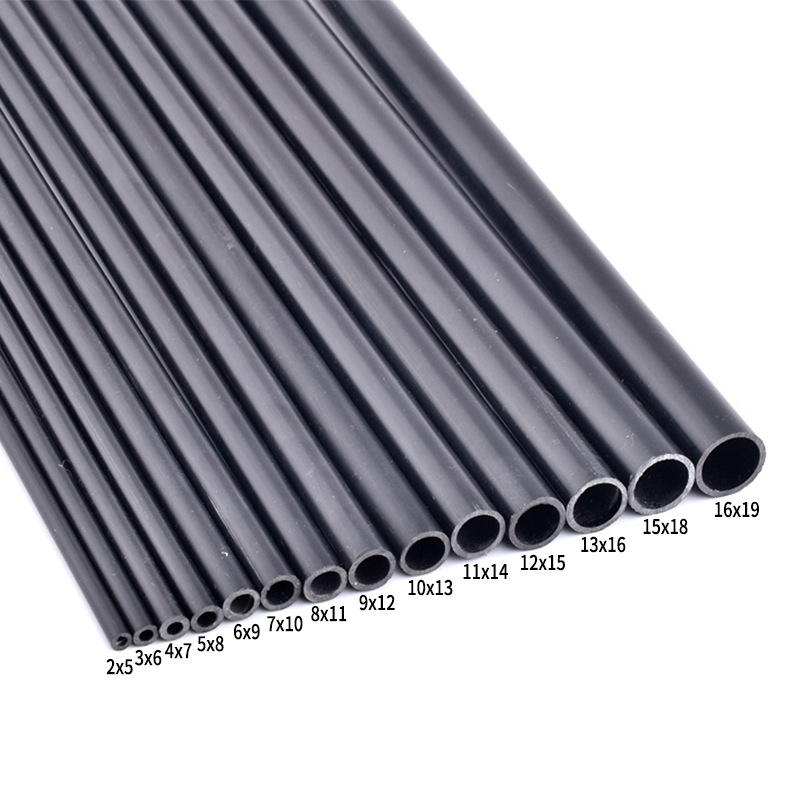 Aquarium Fish Black - OD 5mm~19mm Black PVC Pipe Garden