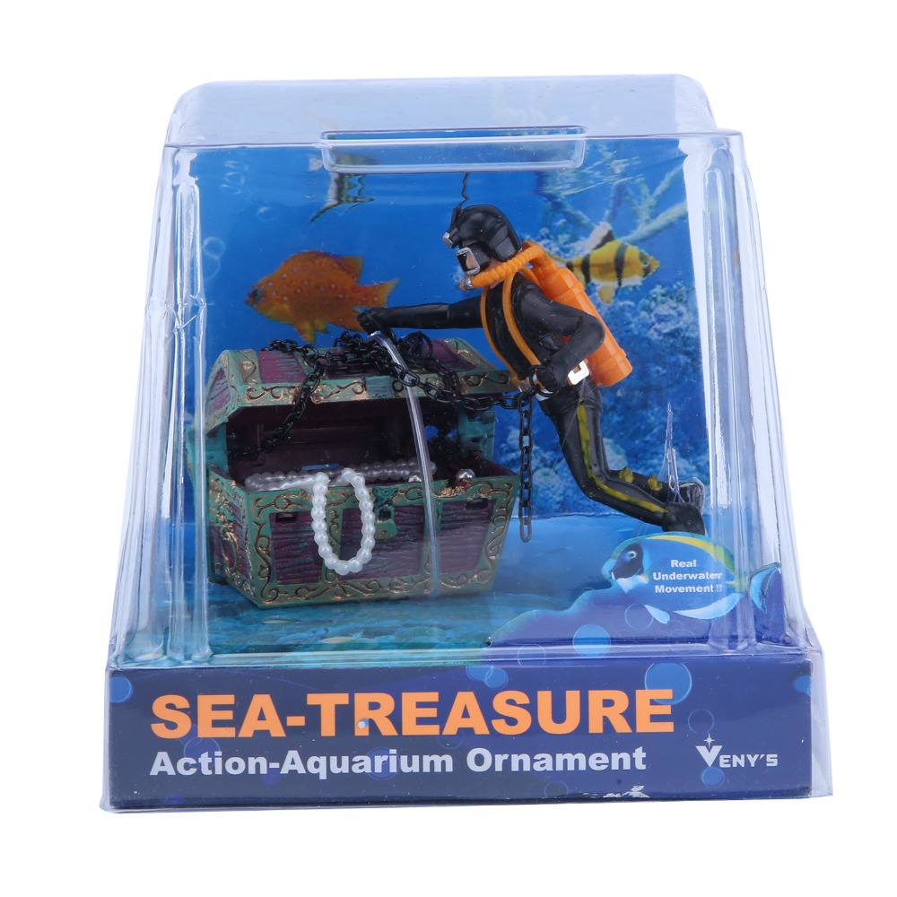Aquarium Fish Background - Resin Aquarium Ornament Live-Action Air-Operated Fish