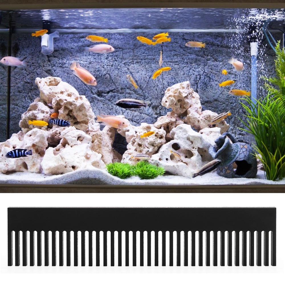 Aquarium Fish Black - Acrylic Acrylic Flow Weir Comb Black