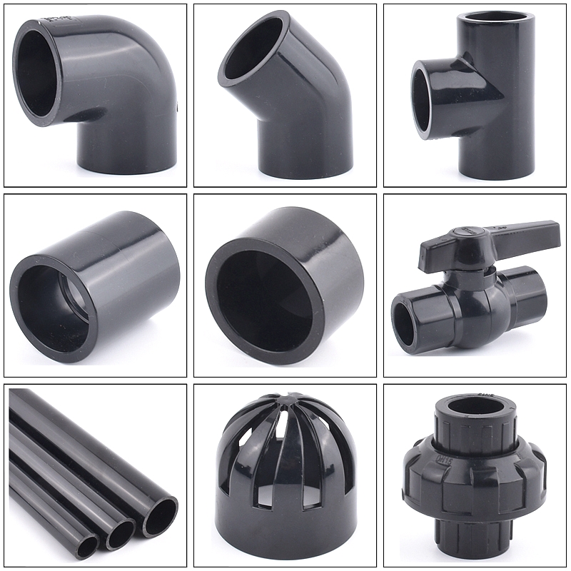 20-50mm Black UPVC Pipe Connec - Aquarium Fish Black 评论和价格
