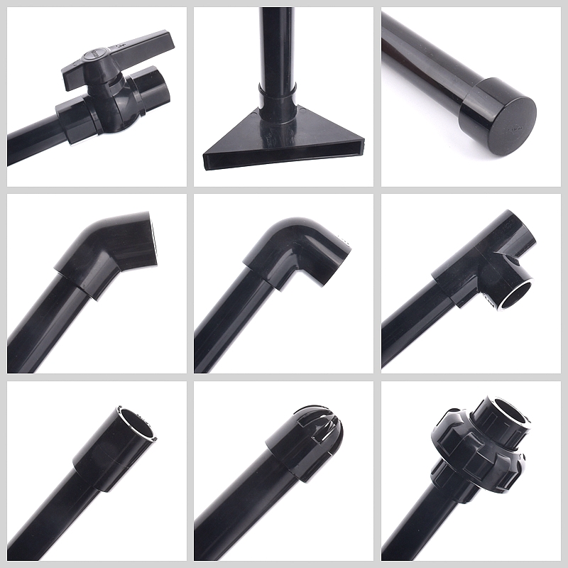 20-50mm Black UPVC Pipe Connec - Aquarium Fish Black 评论和价格