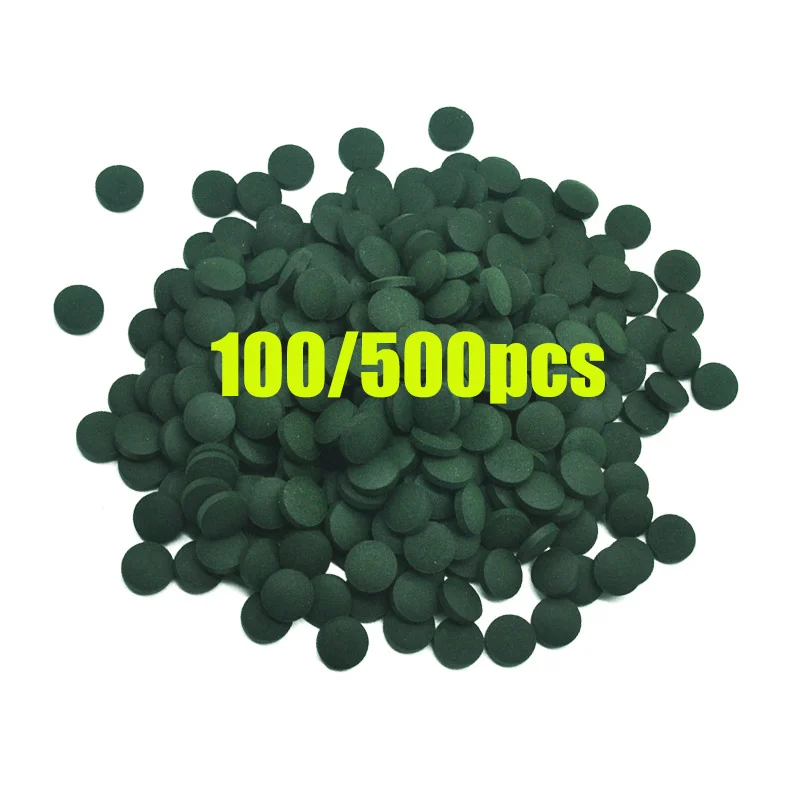100pcs High Purity Spirulina T - Aquarium Fish Vitamin 评论和价格
