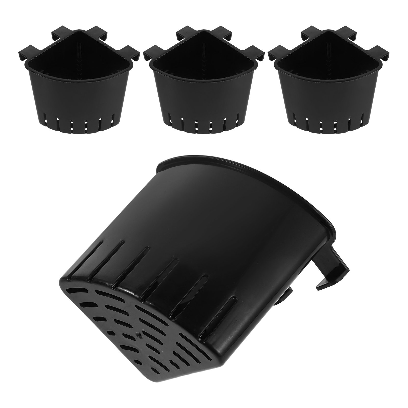 4Pcs Aquarium Hanging Plant Ho - Aquarium Fish Black 评论和价格