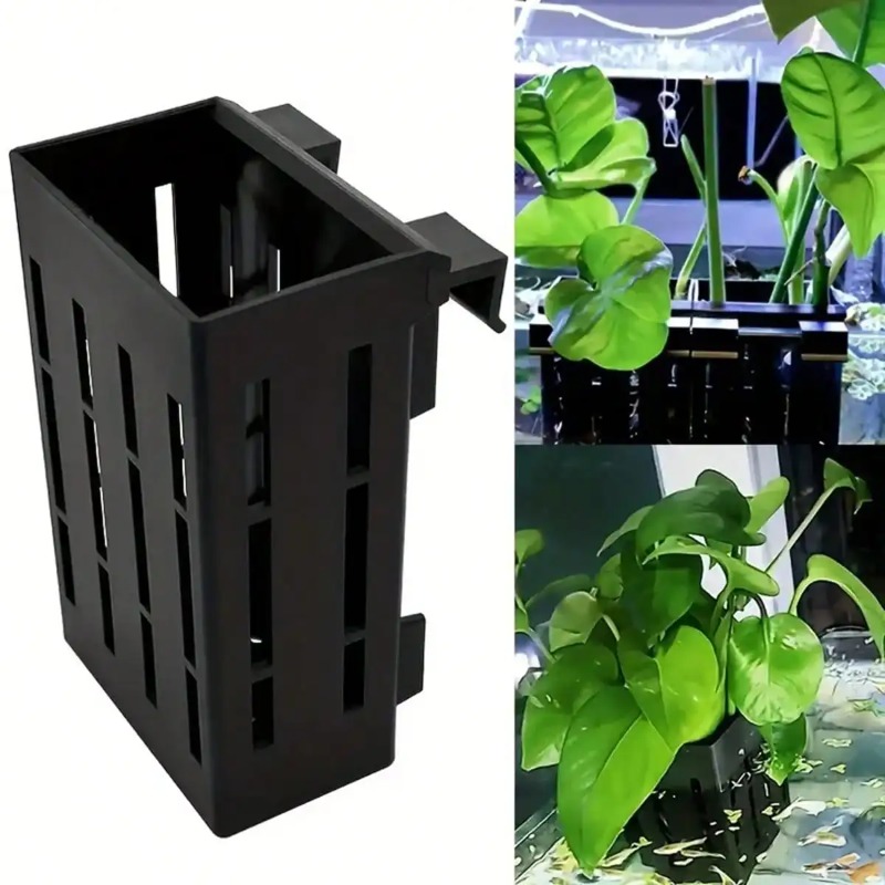 Aquarium Plant Holder Black Pl - Aquarium Fish Black 评论和价格