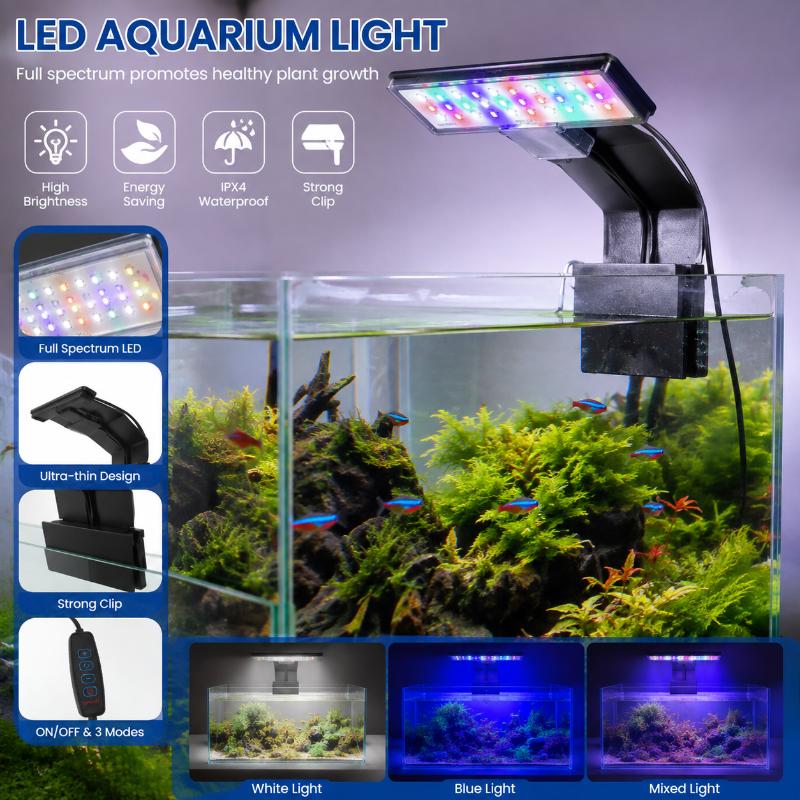 Aquarium LED Lighting Ultra-th - Aquarium Fish With Long Lifespan 评论和价格
