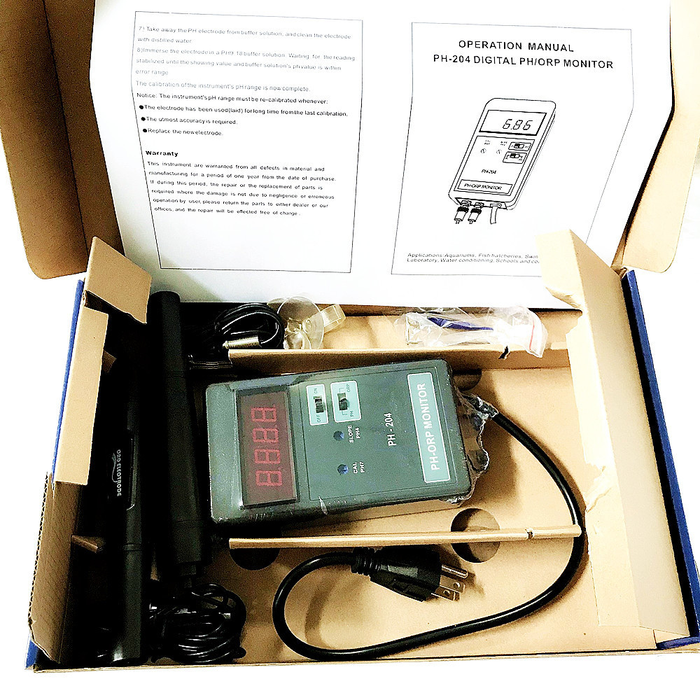PH-204 Digital PH/ORP Meter wi - Aquarium Fish Online 评论和价格