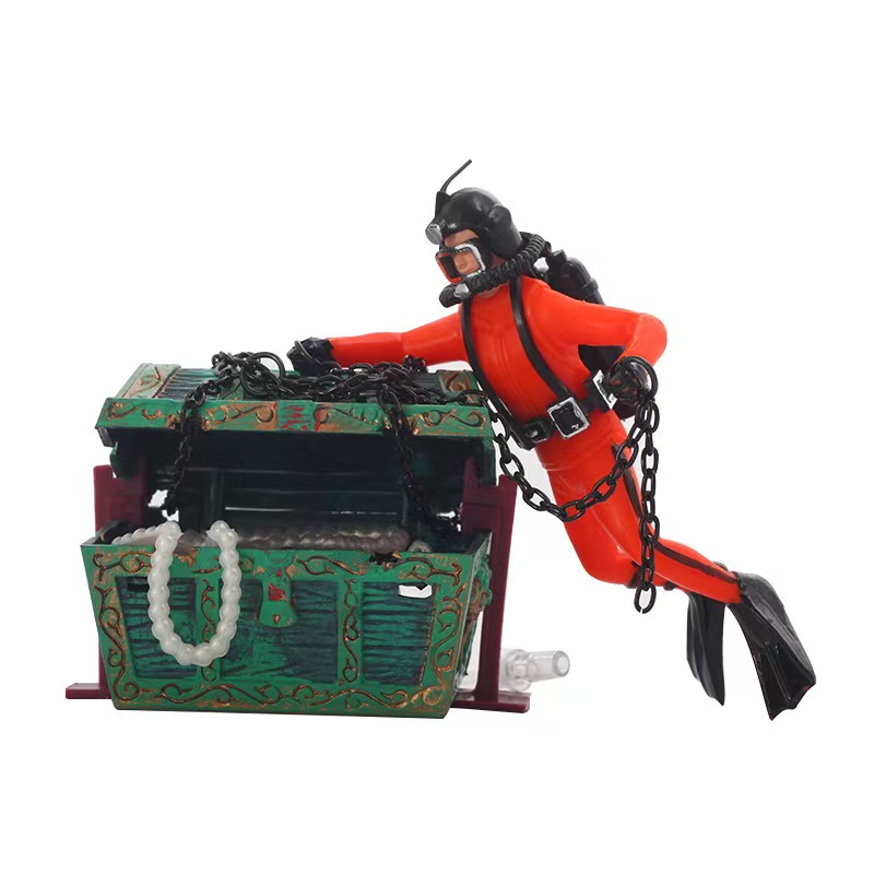 Treasure Frogman Aquarium Orna - Aquarium Fish World 评论和价格