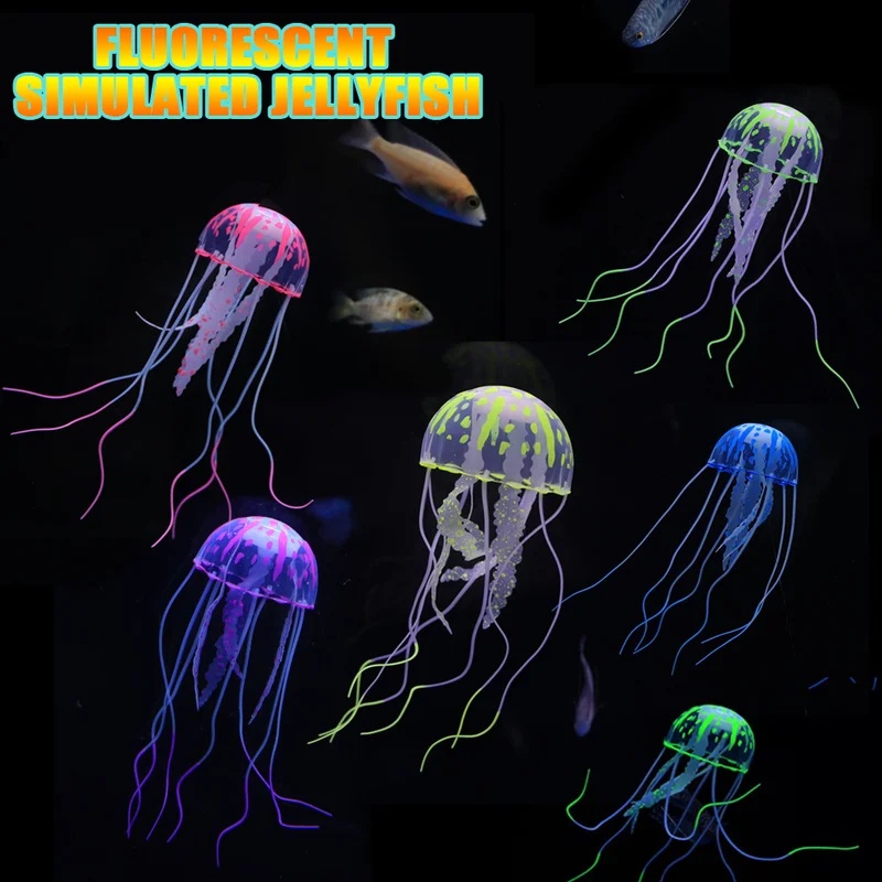 1/2Pcs Simulated Silicone Glow - Aquarium Fish Discus 评论和价格