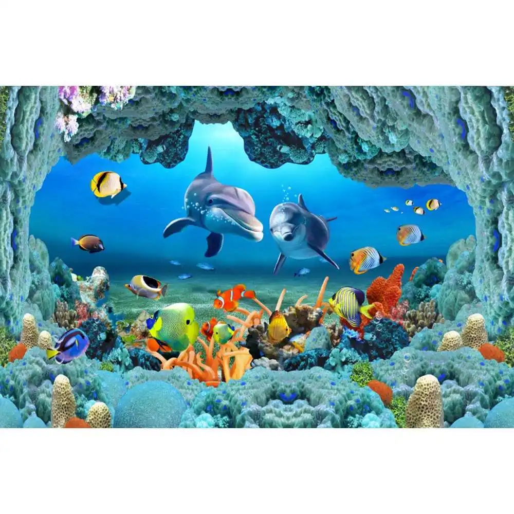 Underwater World Seabed Backdr - Aquarium Fish World 评论和价格