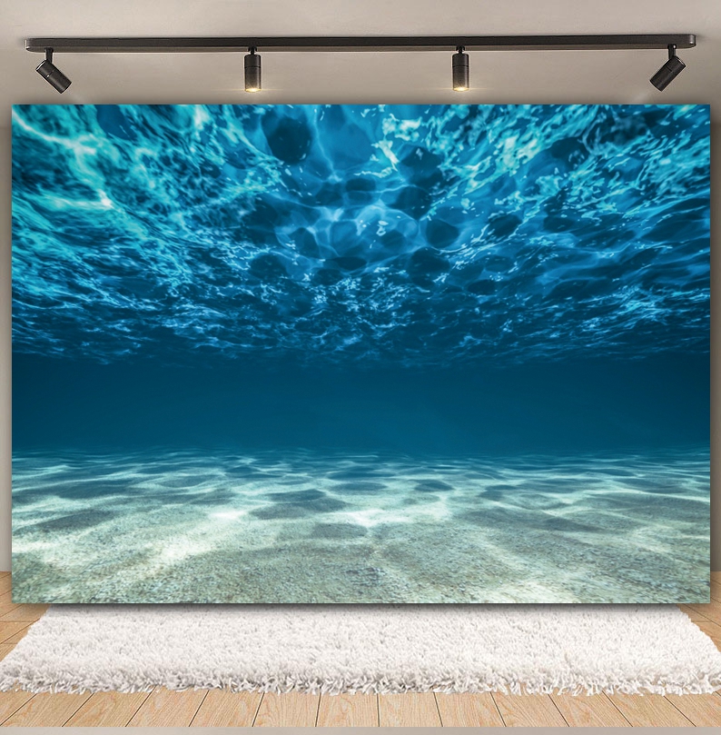 Underwater World Seabed Backdr - Aquarium Fish World 评论和价格