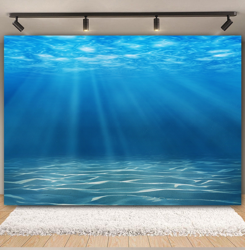 Underwater World Seabed Backdr - Aquarium Fish World 评论和价格