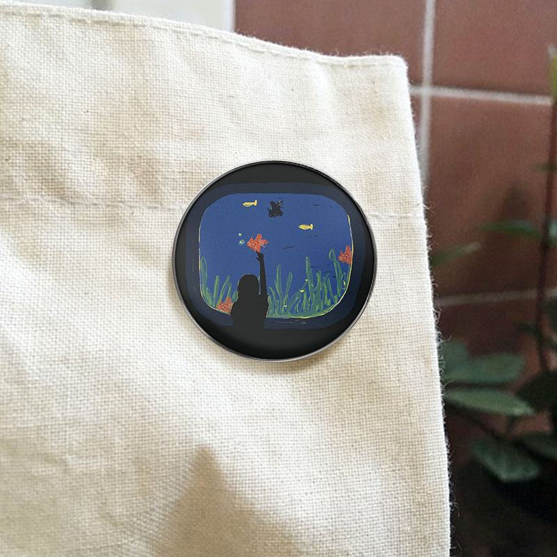 Dreamy Aquarium Scene UV Print - Aquarium Fish World 评论和价格