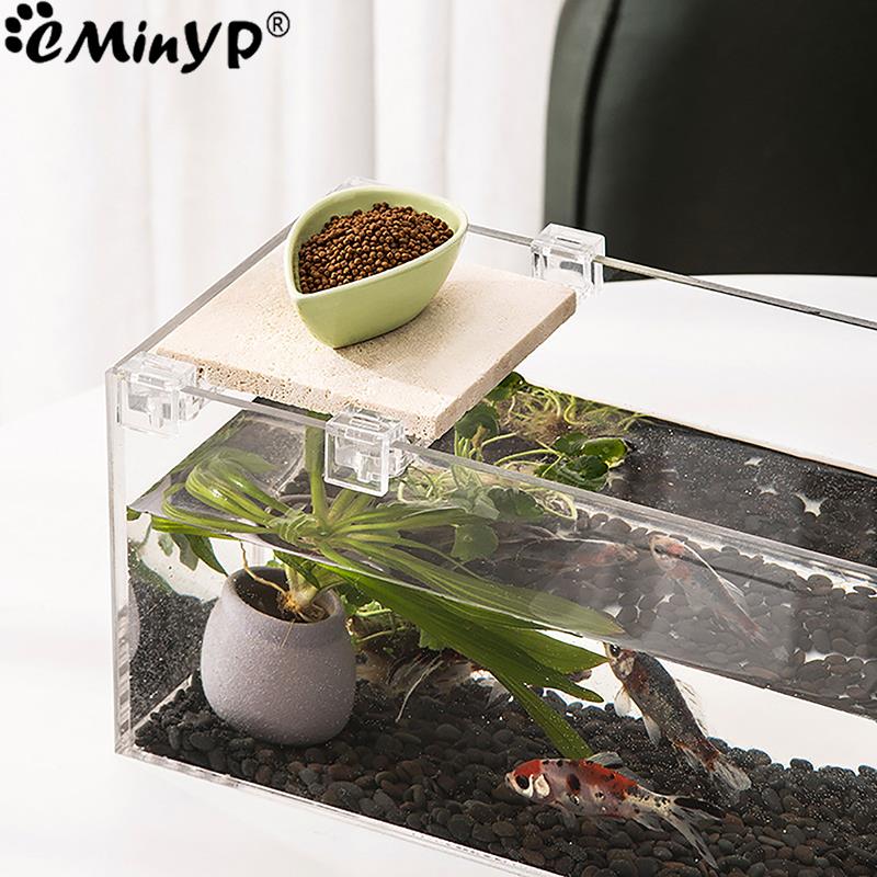 4Pcs Fish Tank Acrylic Clips f - Aquarium Fish Background 评论和价格