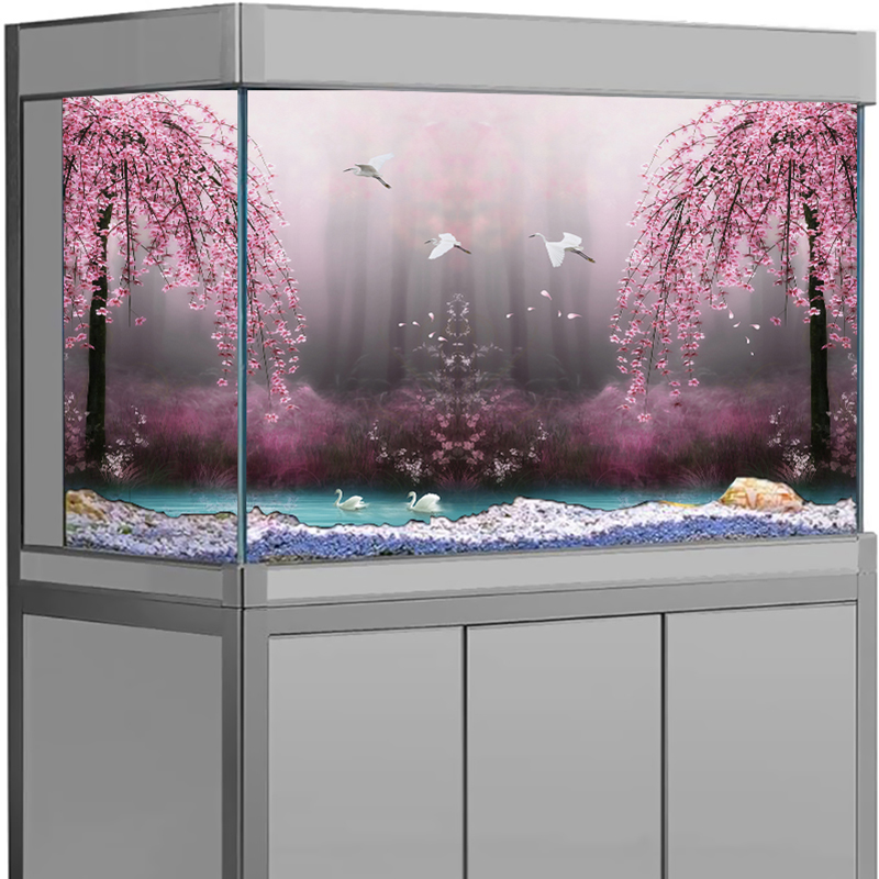 Lavender Flower Sea Cherry Tre - Aquarium Fish Background 评论和价格