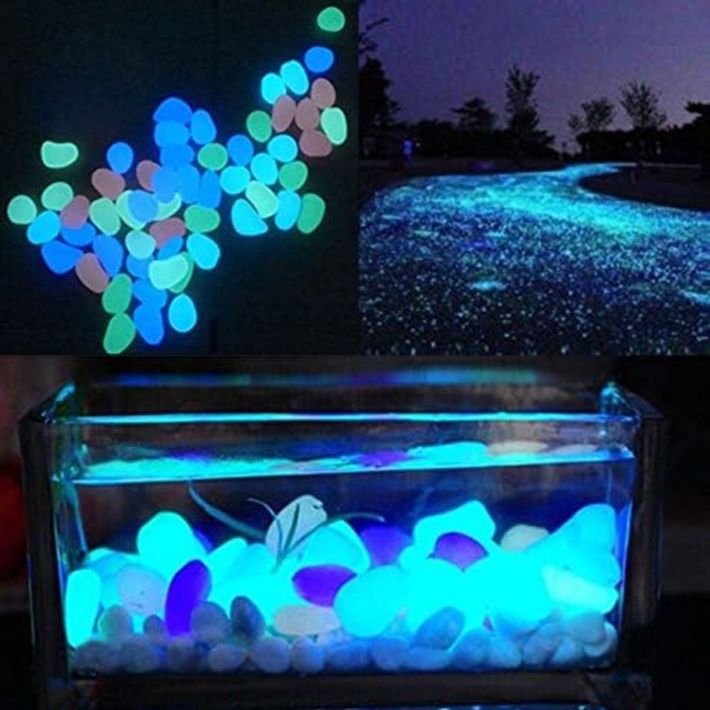 Fish Tank Rocks Glow Blue Pebb - Aquarium Fish To Buy 评论和价格