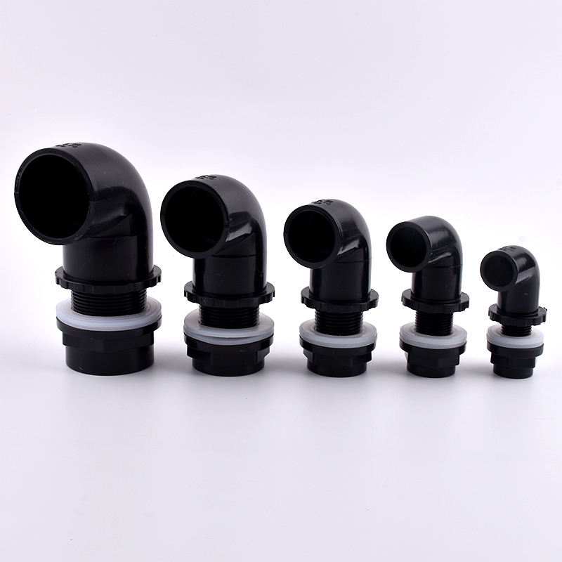 Black I.D 20~50mm PVC Pipe Aqu - Aquarium Fish Black 评论和价格