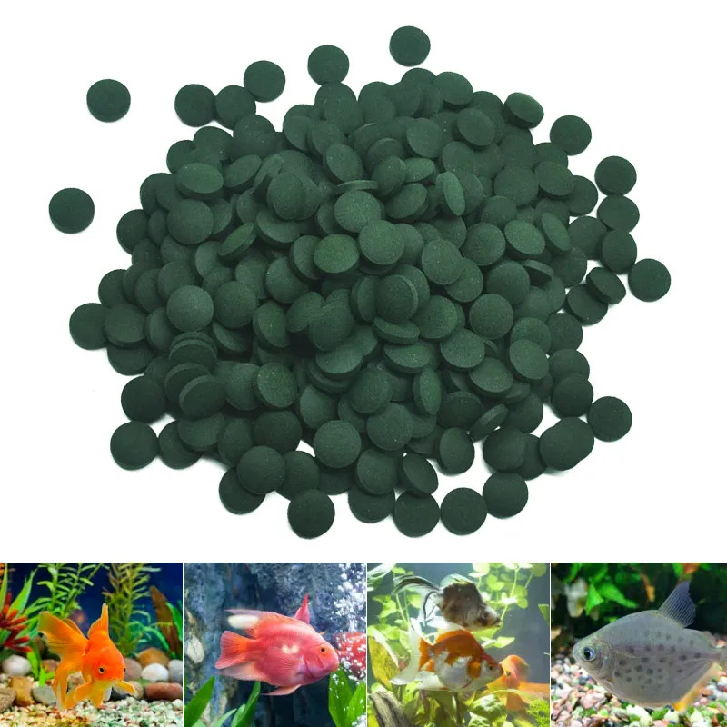 50-300Pcs High Purity Spirulin - Aquarium Fish Vitamin 评论和价格