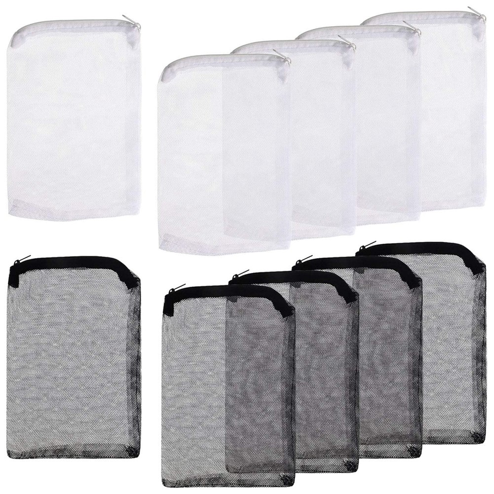 A97G 10Pcs Aquarium Filter Bag - Aquarium Fish Black 评论和价格