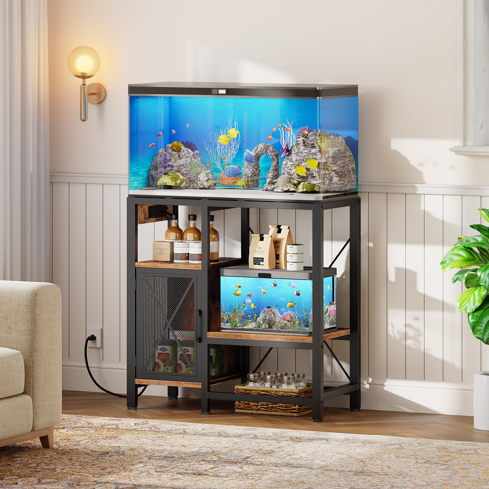 Heavy Duty Black Home Office A - Aquarium Fish Black 评论和价格