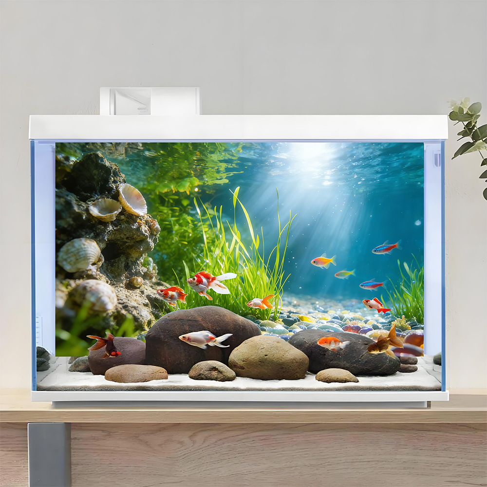 Shell Reefs, Seaweeds, Fish Ta - Aquarium Fish Background 评论和价格