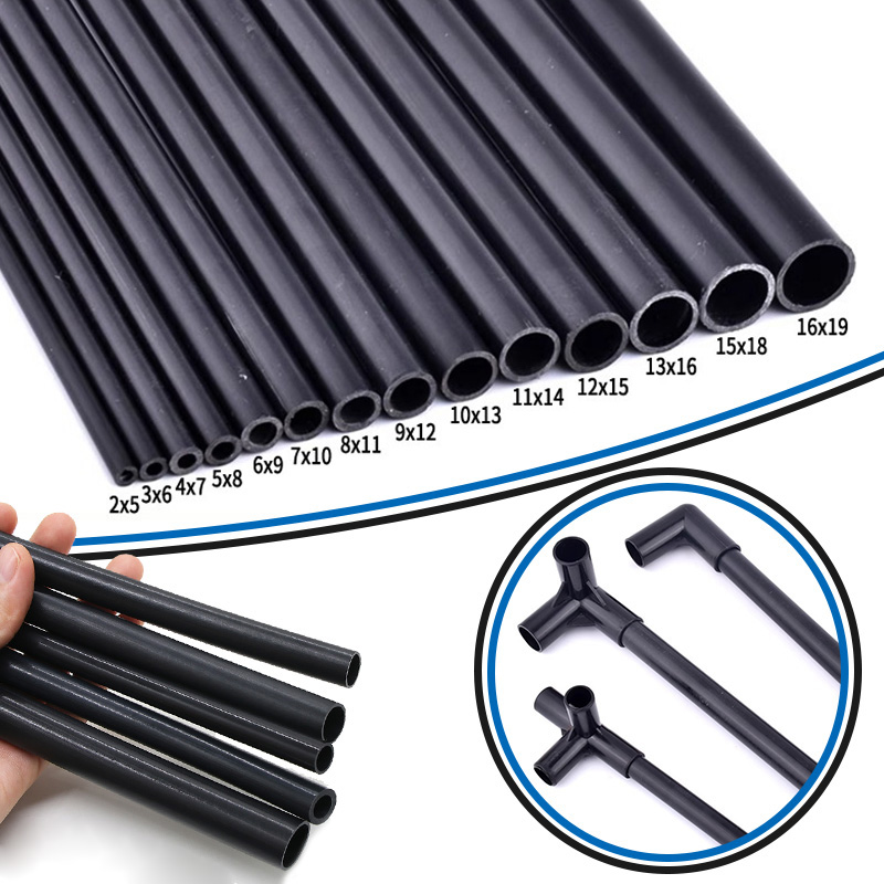 2Pcs PVC Black Water Pipe I.D  - Aquarium Fish Black 评论和价格