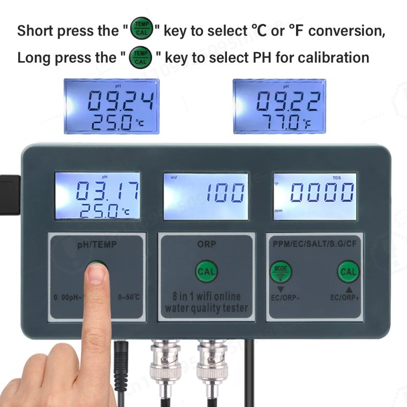 WiFi Digital PH ORP TDS EC Sal - Aquarium Fish Online 评论和价格